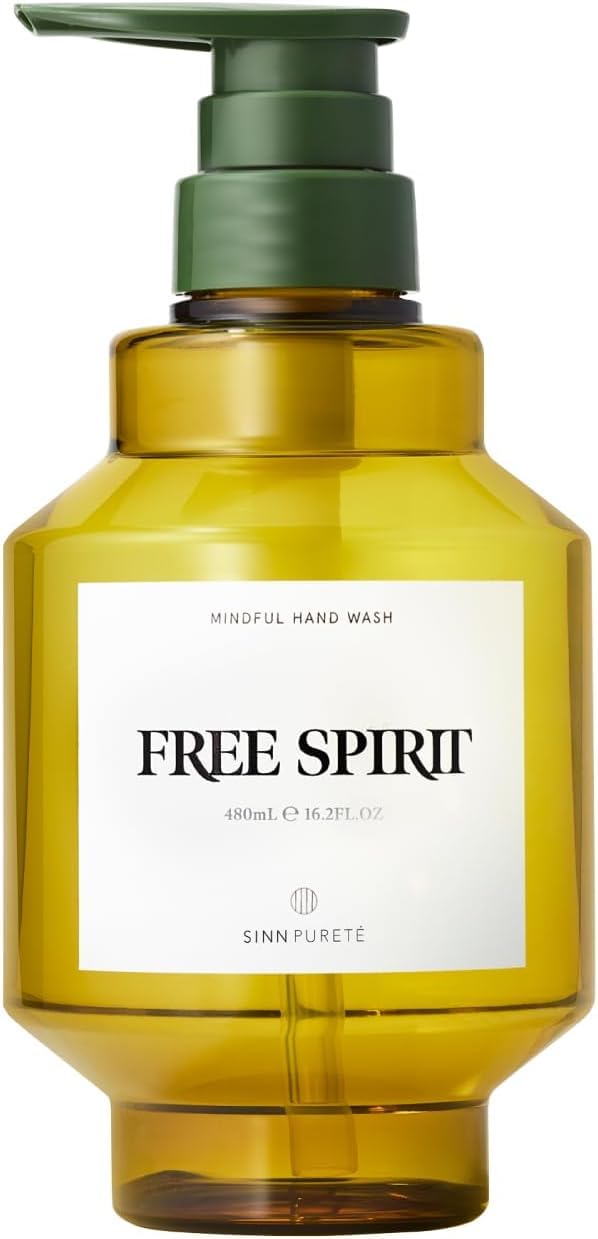 Sinnpurete (Beauty Ingredients & Moisturizing Skin) Hand Wash, Free SPIRIT Floral Woody Scent, Official Hand Soap, 16.2 fl oz (480 ml)