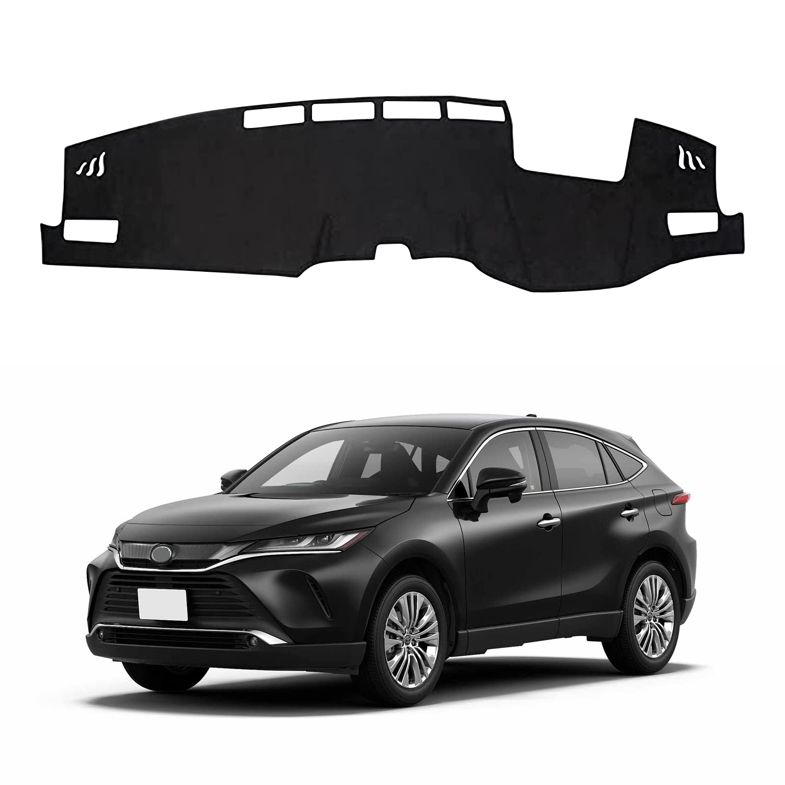 Harrier 80 Series Dashboard Mat For Vehicle Specific Design Harrier 80 Series Top Grade Z Dedicated Car Dashboard Cover Toyota Harrier 80 Sun Protection Dashboard Protective Mat Interior Accessories Interior Parts (Toyota Harrier 80 Series (Top Grade Z), Black) Toyota Harrier 80 series (higher grade Z)