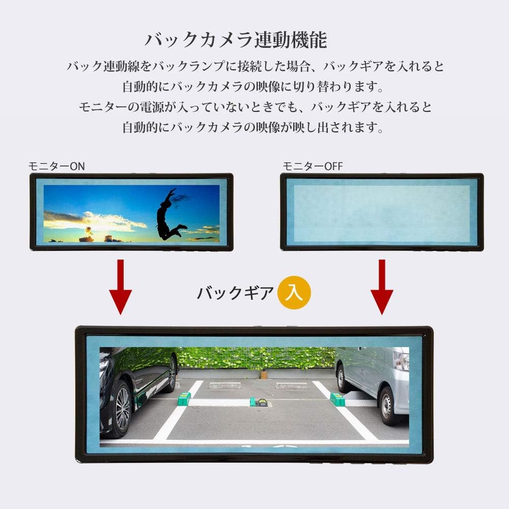Монитор для зеркал заднего вида Driveworld комплект мониторов монитор для зеркал в помещении 9,1 дюймов 12 В 24 В камера заднего вида угловой тип крепления камеры соответствие трека [B391C859B], фото 3