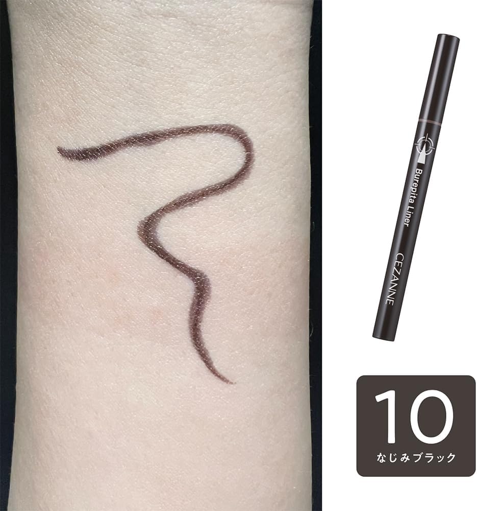 Подводка для глаз Cézanne Brepita Liner 10 Familiar Black, 0,67 мл, короткая кисточка 5 мм, фото 5