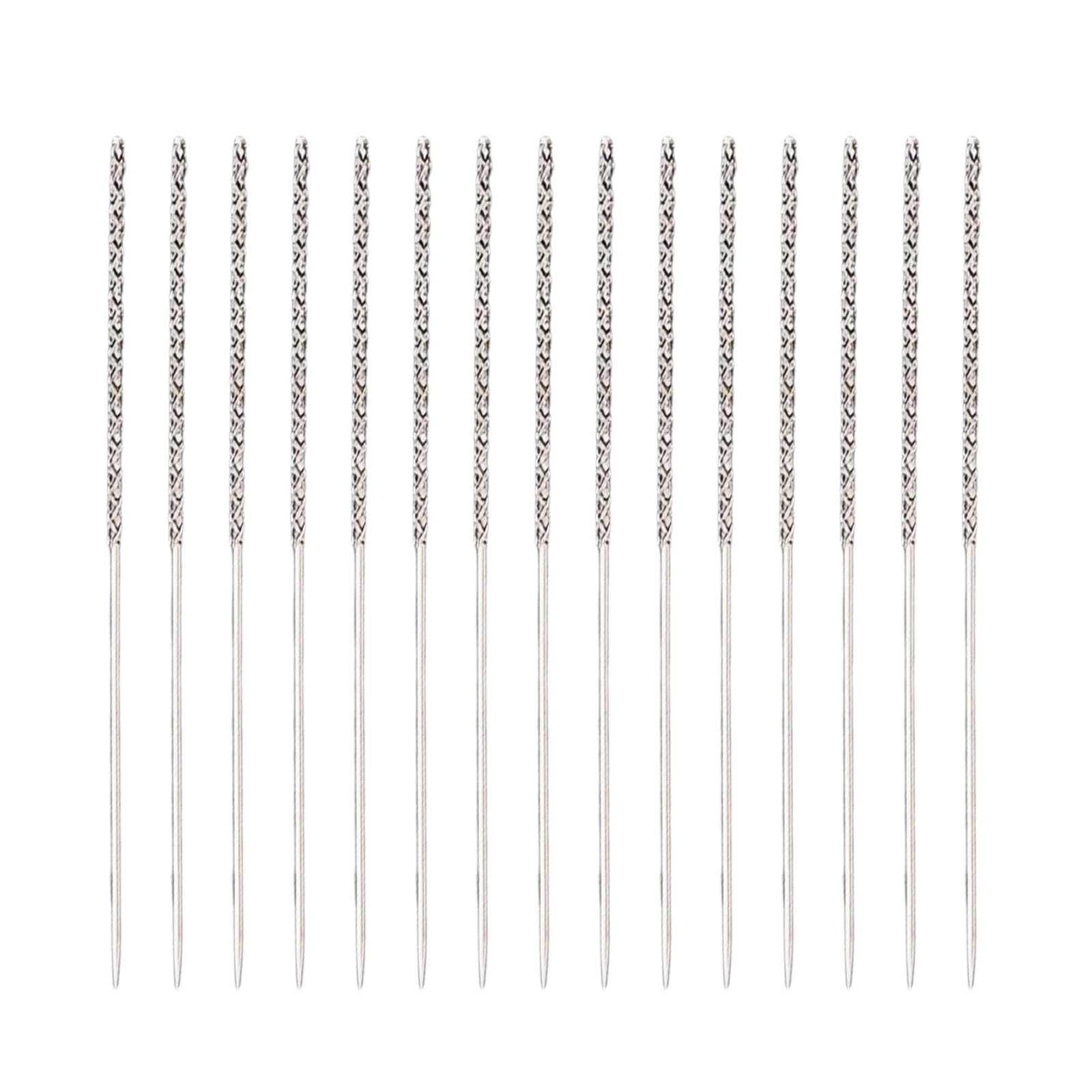 15pcs Snag Repair Tool Snag Nabs It Tool Snag Repair Needle Leather Craft Sewing Needle Repair Needle Set for Knitting 0.8" x 60"