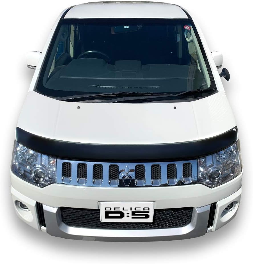 Защитный кожух EGR Delica D5 Mitsubishi Delica Bug Guard, Средство от насекомых, Дым, Инструкция по установке на японском языке прилагается, фото 7