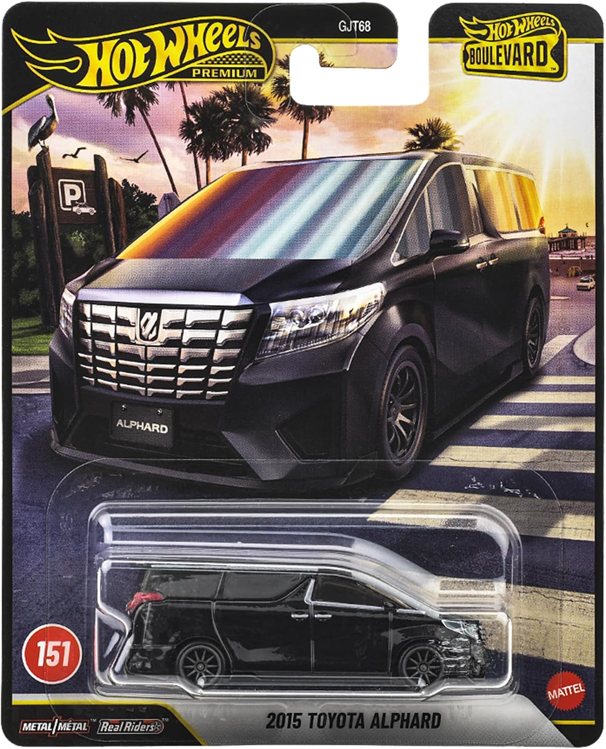Игрушечный автомобиль Hot Wheels Boulevard 2015 Toyota Alphard, чёрный, JHW20, для детей от 3 лет, фото 4