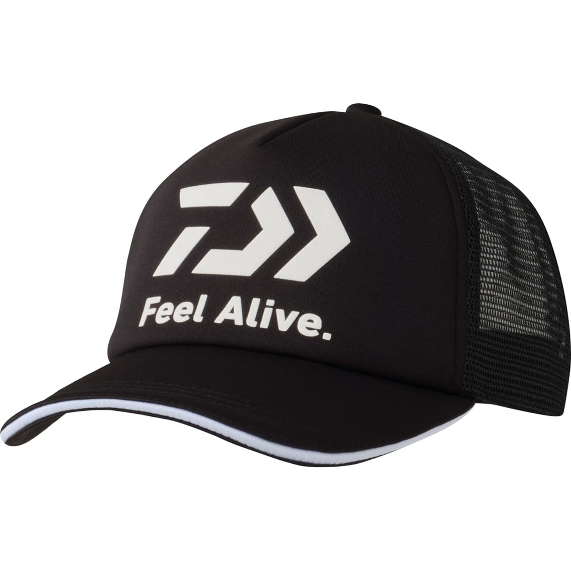 Daiwa DC-6225 FeelAlive Soft Half Mesh Cap, Various (2025 Model) Black King