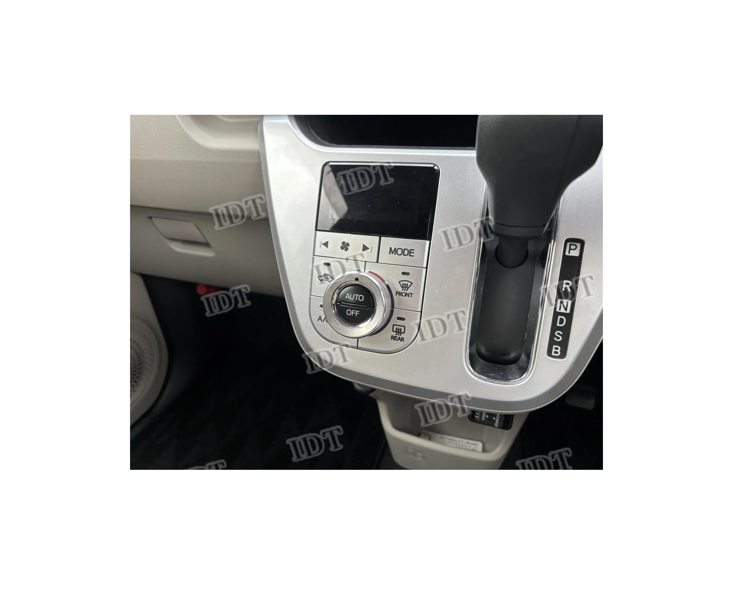 IDT Daihatsu Cast Aluminum Air Conditioner Dial Ring Interior Custom Parts Garnish with Mini Wipe, CAST LA250S LA260S Silver