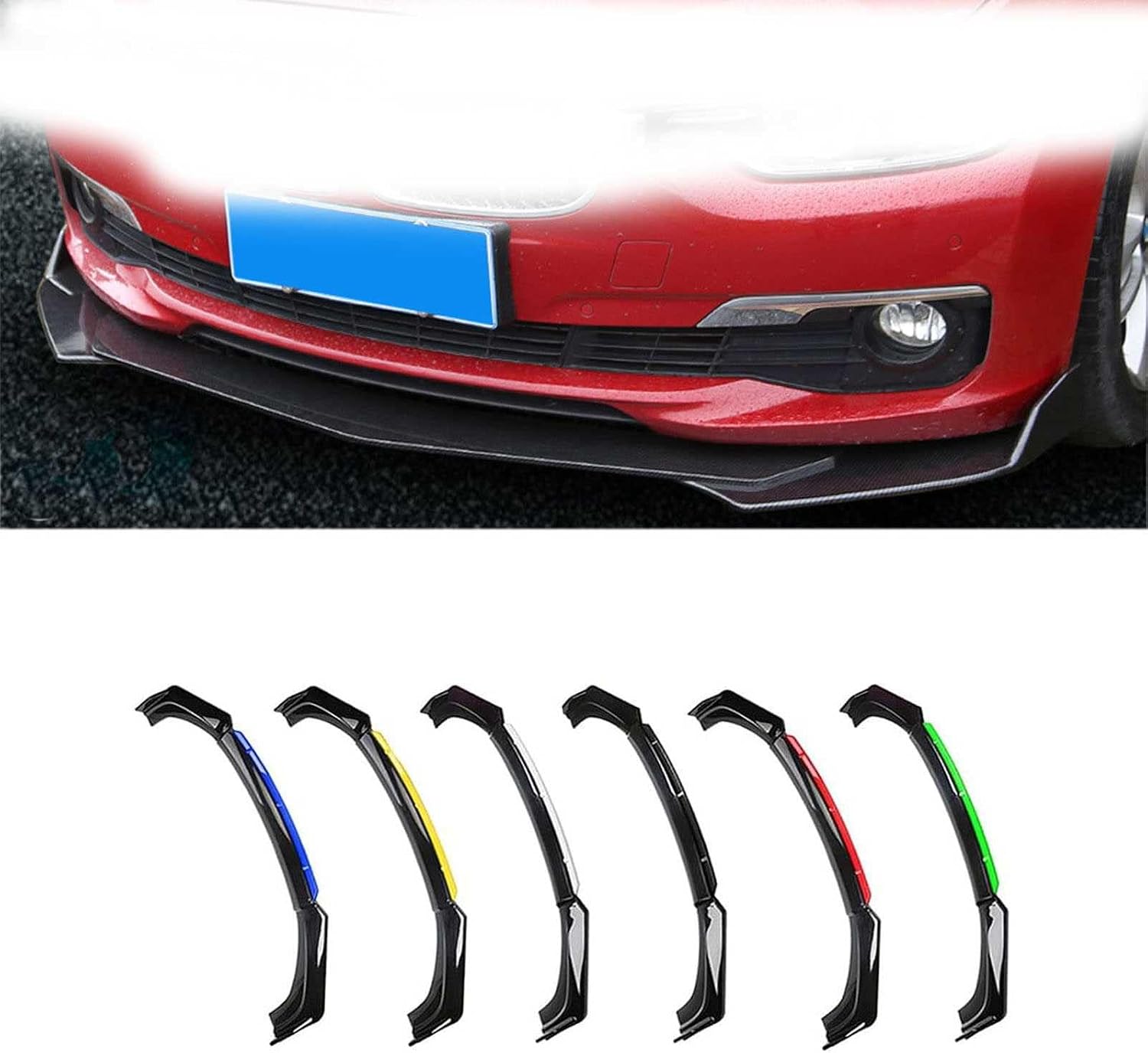 Применяется для Subaru Impreza g4 GK Lip Spoiler Спойлер для губ переднего бампера с 4-мя отделками, Улучшенная защита от царапин, легкие аксессуары Aero DIY, изготовленные на заказ Внешние детали, Глянцевый черный Черный Белый, фото 4