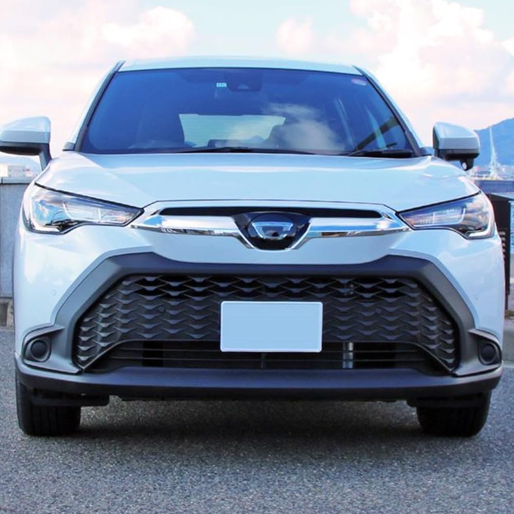 Применимо к Toyota Corolla Cross Corolla Cross 2022 Отделка передней решетки радиатора Отделка штанги передней решетки Отделка передней сетки Отделка переднего бампера Простота установки Детали интерьера и экстерьера автомобиля Аксессуары ABS Комплект из 2 предметов (с покрытием), фото 3