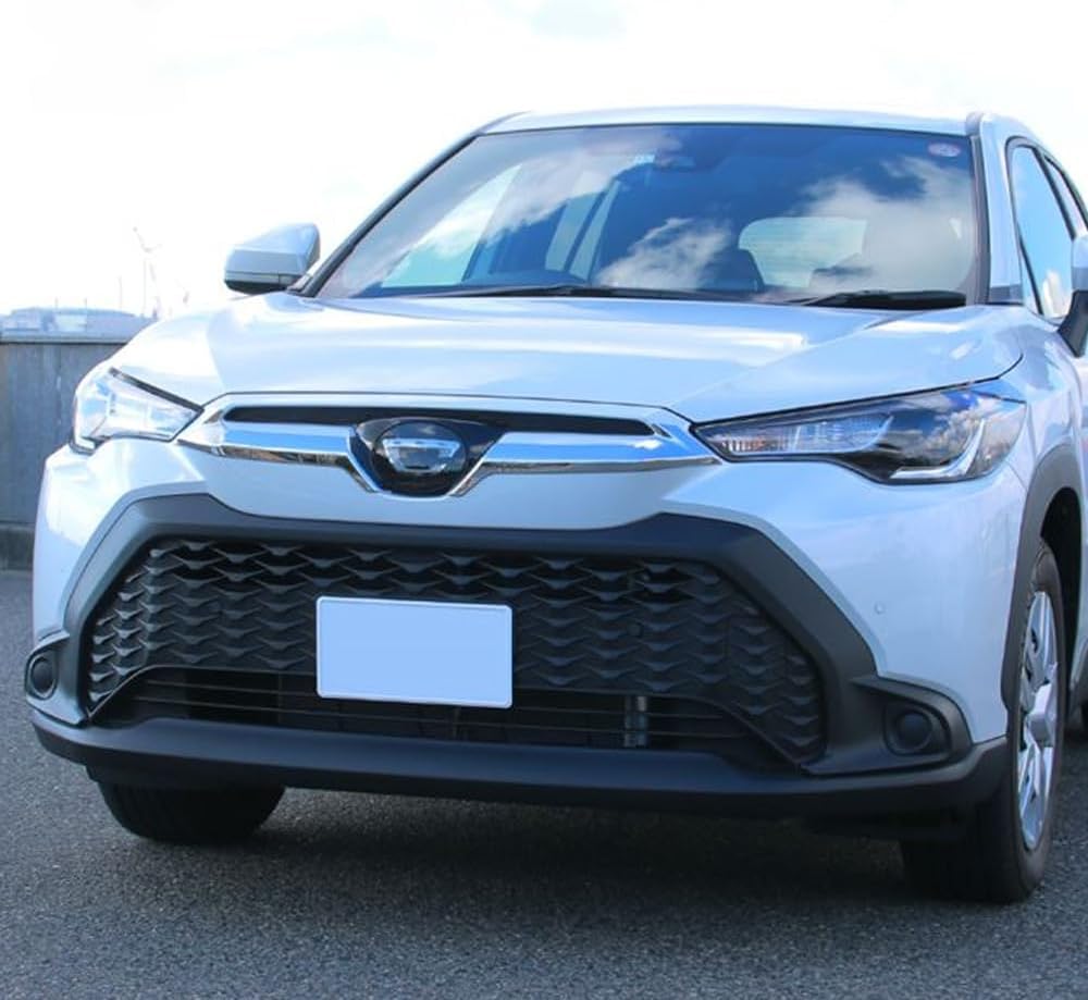 Применимо к Toyota Corolla Cross Corolla Cross 2022 Отделка передней решетки радиатора Отделка штанги передней решетки Отделка передней сетки Отделка переднего бампера Простота установки Детали интерьера и экстерьера автомобиля Аксессуары ABS Комплект из 2 предметов (с покрытием), фото 4