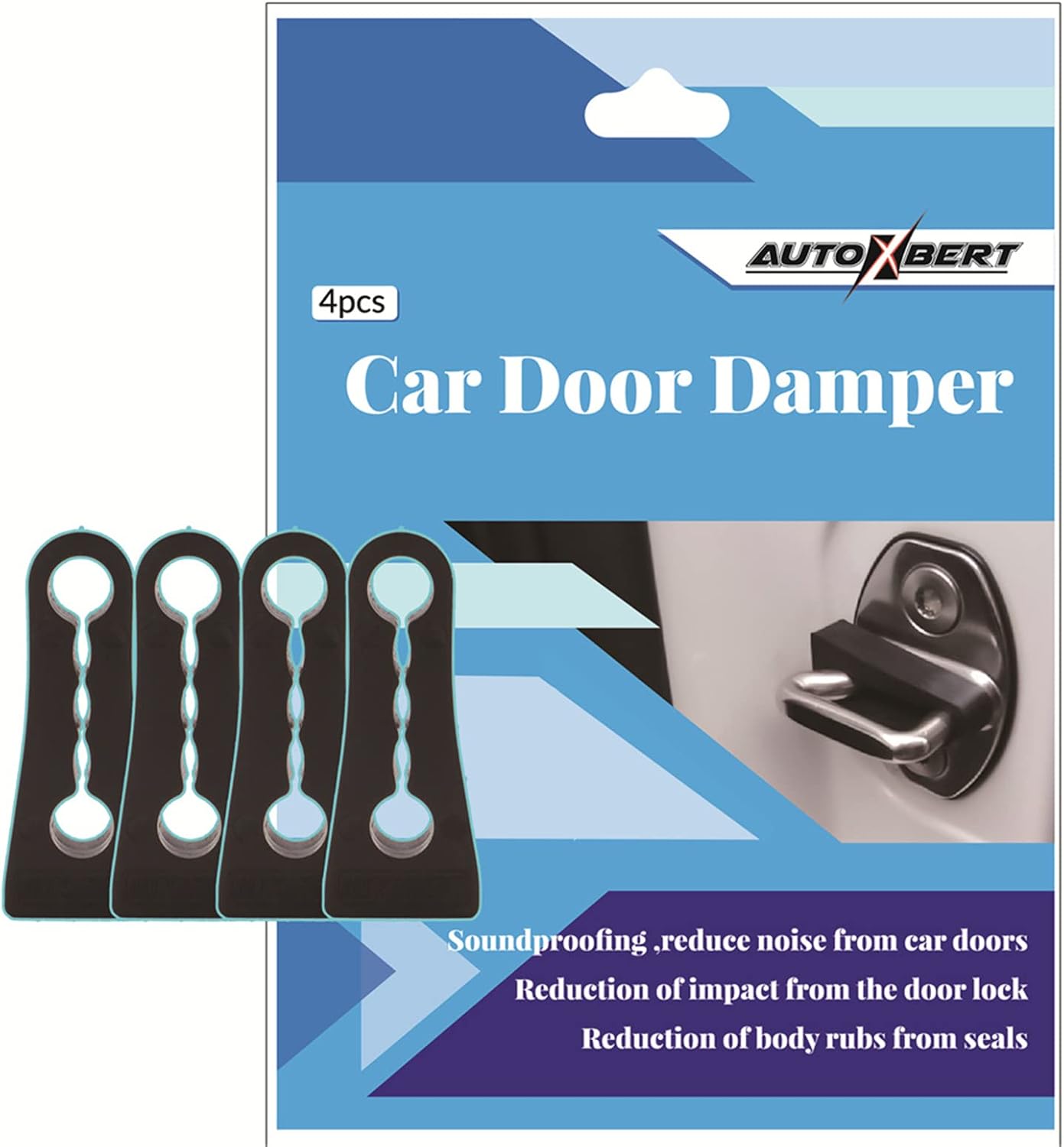 Амортизатор шумоизоляции 4-дверного автомобиля XUKEY Toyota Camry XV30 XV40 XV50 XV70 Land Cruiser Prado J150 J120 / J100 J200 Prius RAV4 Lexus NX LX RX IS ES GX Блок демпфирования двери для Suzuki TPE Глушитель амортизации Стопорный демпфер заслонки двери, фото 6