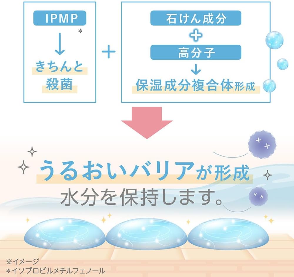 [Amazon.co.jp ограничено] Красивое красивое [квазилекарственное] лечебное мыло для ухода за руками, ароматизатор для мыла, большой размер, 700 мл × 2 штуки + Стерилизационный лист со стерилизационной влагой, фото 4