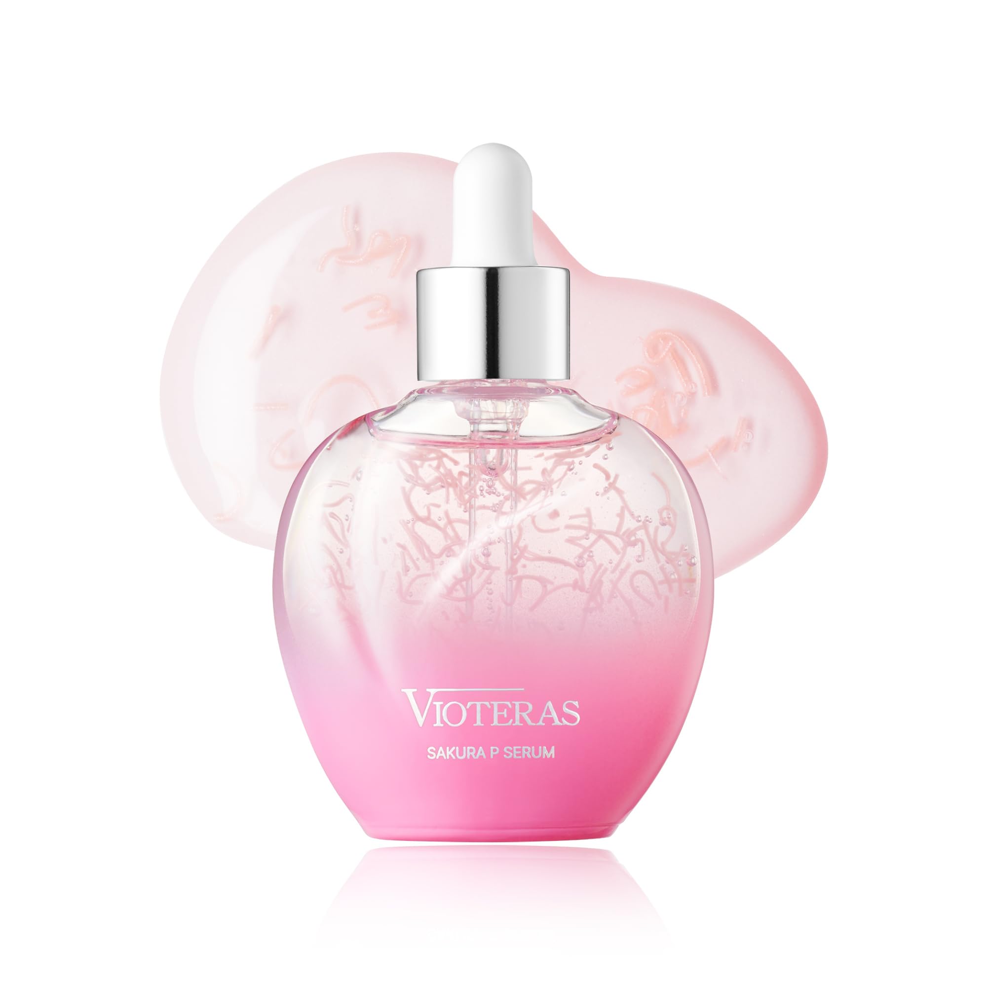 VIOTERAS Sakura P Serum, Cherry Blossom PDRN 1 Bottle, 0.7 fl oz (20 ml), Beauty Serum, PDRN 50,000 PPM, Niacinamide, Bactiol, Adenosine, Cushion Collagen, SAKURA P SERUM