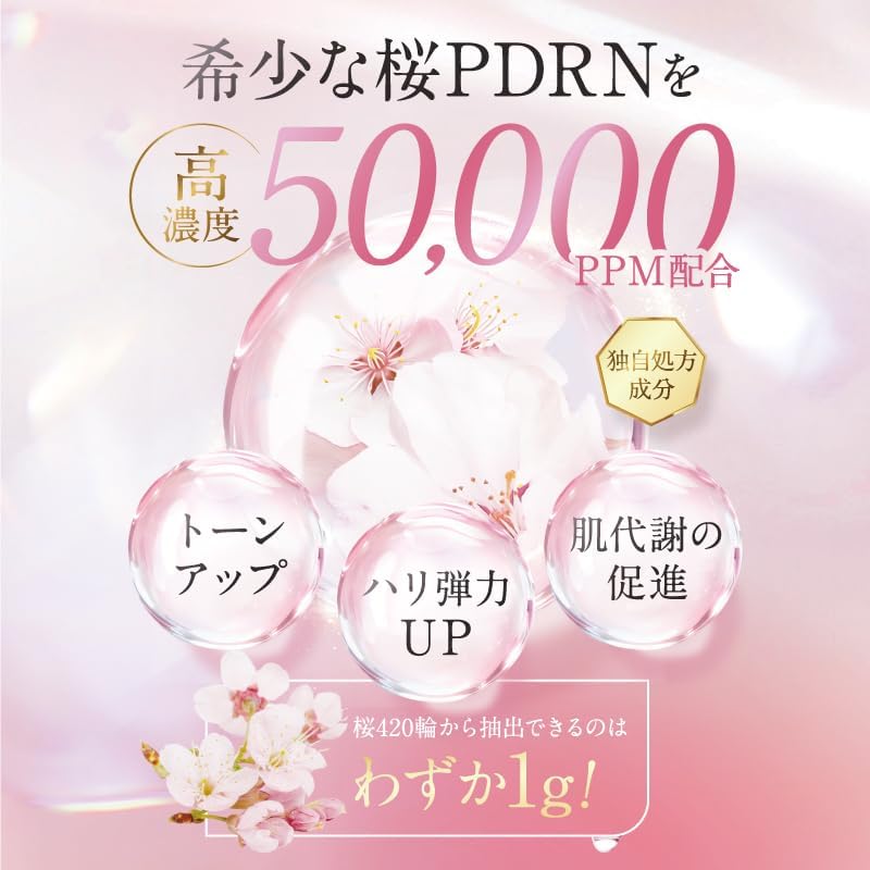 VIOTERAS Sakura P Serum Sakura PDRN 1 флакон 20 мл сыворотки PDRN 50 000 частей на миллион с ниацинамидом, бактиолом, аденозином и коллагеном SAKURA P SERUM, фото 3