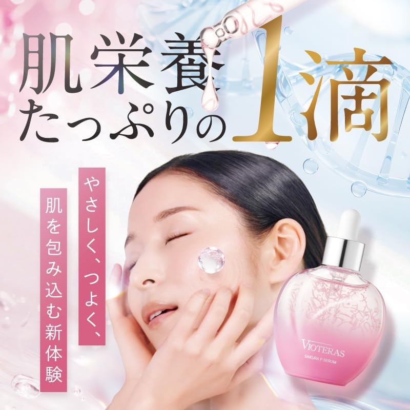 VIOTERAS Sakura P Serum Sakura PDRN 1 флакон 20 мл сыворотки PDRN 50 000 частей на миллион с ниацинамидом, бактиолом, аденозином и коллагеном SAKURA P SERUM, фото 5