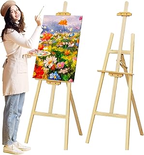イーゼル 木製 150cm 高さ調節可能 高い安定性 絵画 スタンド A1 B1 スケッチ 写生 デッサン 店舗用 看板 展示 装飾 ウェルカムボード
