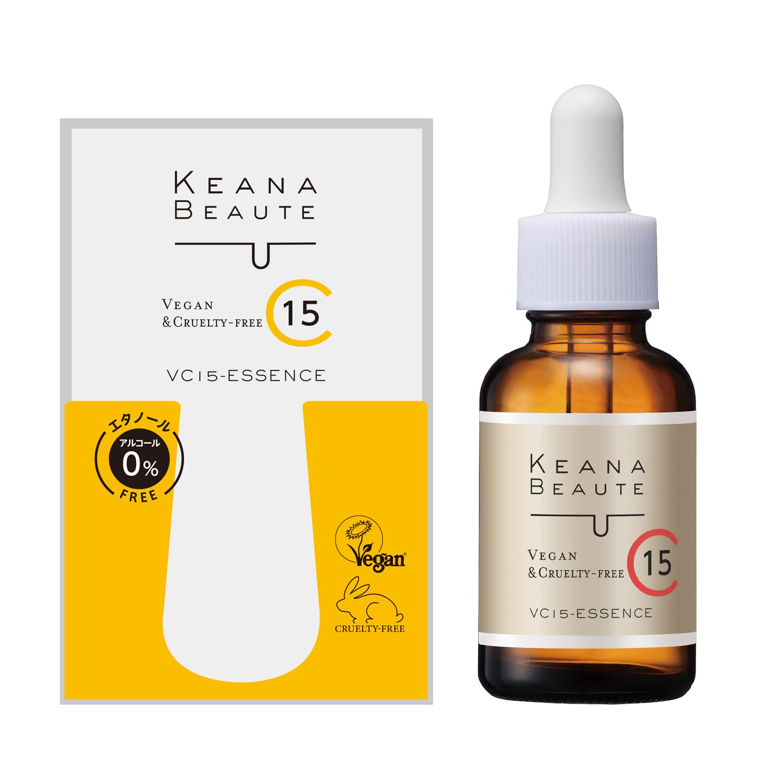 KEANA BEAUTE VC15 Extra Concentrated Beauty Serum 33mL (10% More) Vitamin C (Pore/Exfoliating Care) Made in Japan [Amazon.co.jp Exclusive] Limited Edition VC15
