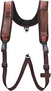 TOURBON バックパックスタイル ガンスリング ダブルショルダーストラップ スイベル付き 狩猟・射撃用 調節可能 ライフルスリング