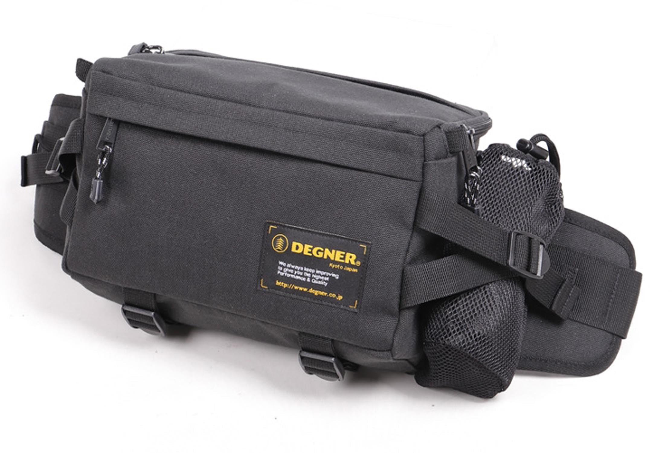 DEGNER Hip Bag H20×W28×D15cm 5.5L for Motorcycles NB-179 (Black)