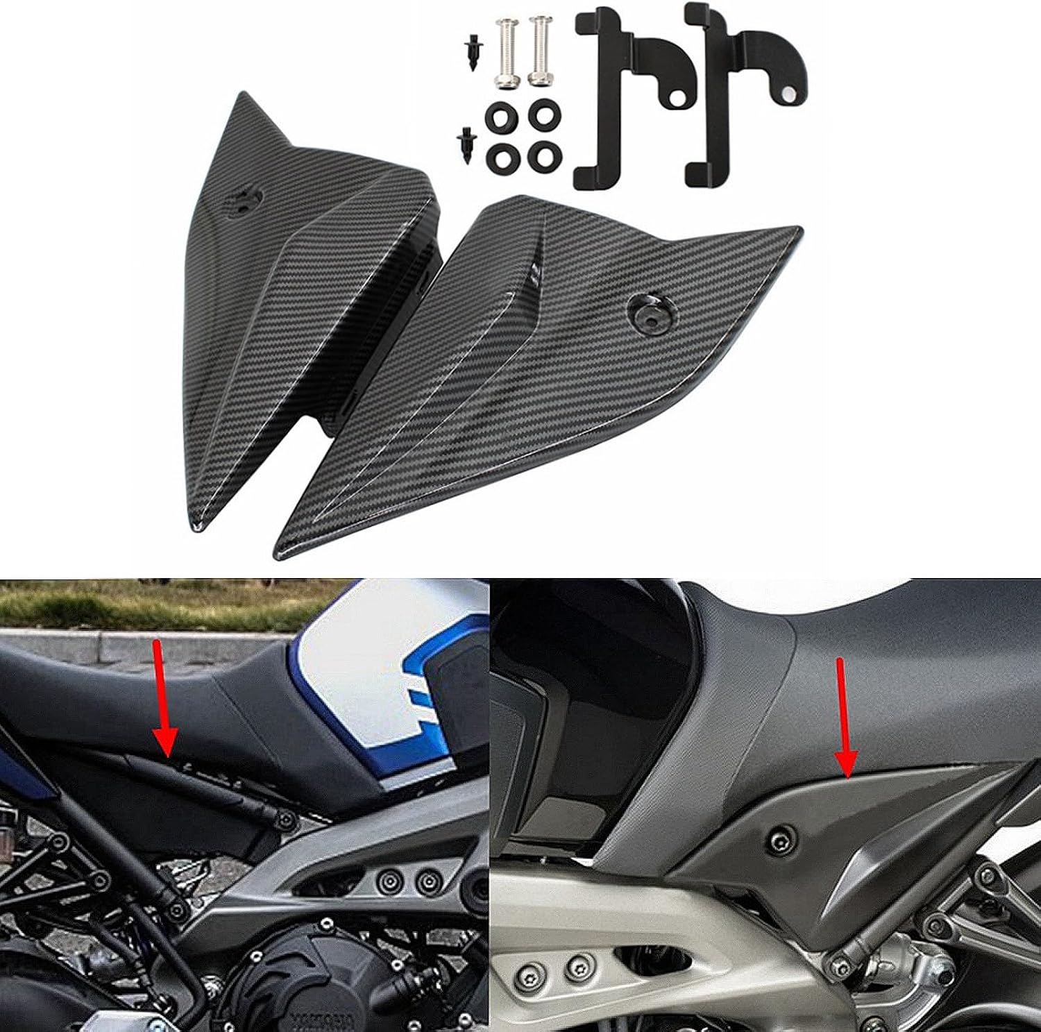 Защитная накладка на боковую панель рамы мотоцикла MT-09 FZ-09 2014-2020 Слева＆, фото 2