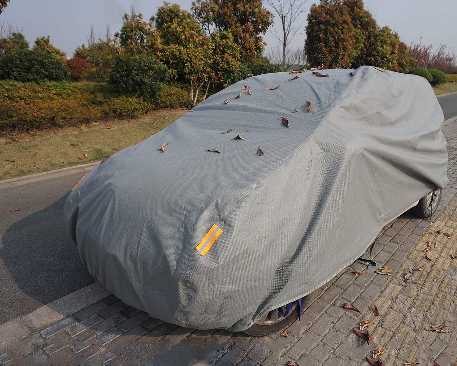 ПОКРЫТИЕ КУЗОВА АВТОМОБИЛЯ С 4-СЛОЙНОЙ СТРУКТУРОЙ, МАТОВОЕ С ОБРАТНОЙ СТОРОНЫ, С ЖЕЛТЫМ ПЕСКОМ, ГИДРОИЗОЛЯЦИЯ, ЗАЩИТА ОТ ПЫЛИ, УЛЬТРАФИОЛЕТОВЫХ ЛУЧЕЙ, ПОКРЫТИЕ АВТОМОБИЛЯ SUV СООТВЕТСТВУЕТ УНИВЕРСАЛЬНОМУ РАЗМЕРУ (АВТОМОБИЛЬ SUV: 520 * 185 * 185 СМ), фото 8