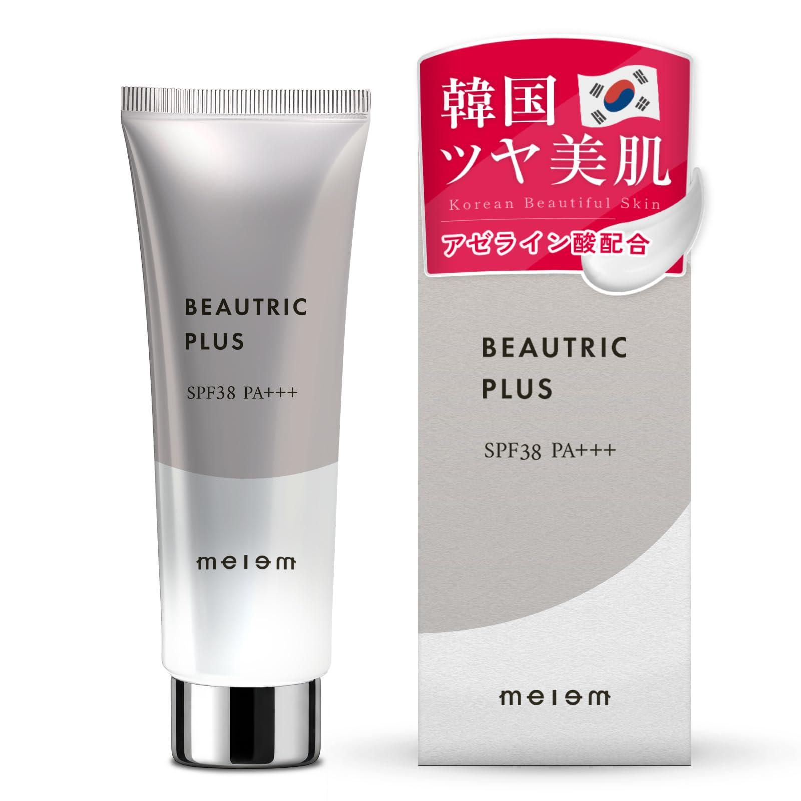 Millem Butrik Plus Makeup Foundation Sunscreen [Azelic Acid Albutin Ceramide Placenta Face, Hypoallergenic, Moisturizing, UV Protection, SPF 38 PA+++ Cream] 30g×1本 Makeup Foundation (SPF38 PA+++)