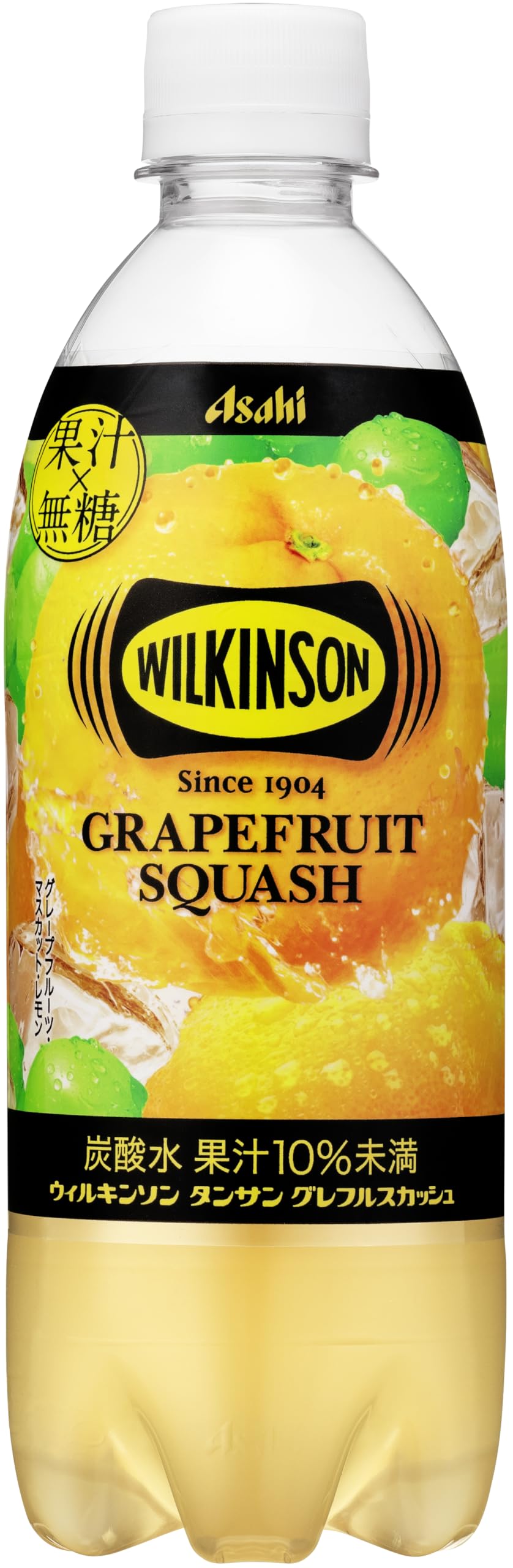 Wilkinson Tansun Graff Squash 16.2 fl oz (490 ml) x 24 Bottles [Carbonated Water] [Sugar Free] [Grapefruit] [Fruit Juice] [Asahi Drink]