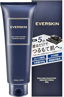 EVERSKIN 【VIO対応】 除毛クリーム メンズ 男性 300g (炭配合) シェービング用アクセサリ ギフト プレゼント 医薬部外品 日本製