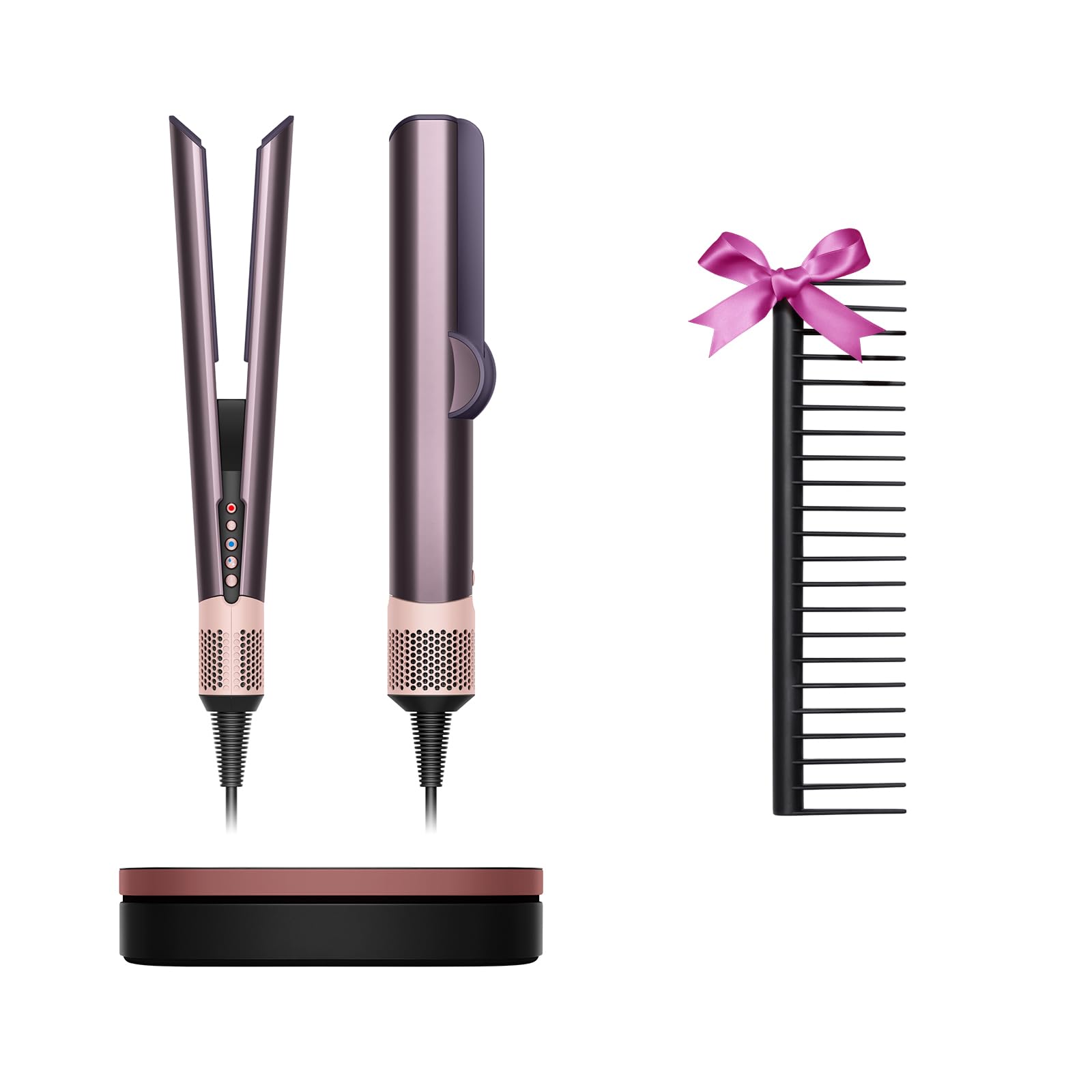 Dyson Hair Dryer Dyson Airstrait™ Straightener Jasper Plum (HT01 JPPL G) High Airflow Quick Drying Straight Hair Iron [Amazon.co.jp Exclusive] [No heat plates, straightens with wind power] [Limited