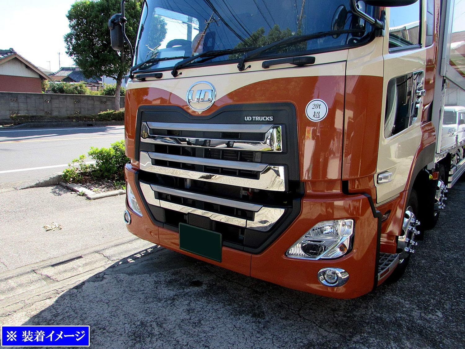 BRIGHTZ UD Trucks Quon super зеркальная поверхность передняя решетка из нержавеющей стали с покрытием 5шт [ TRUCK－L-066] Nissan UD Trucks MA25484, фото 3