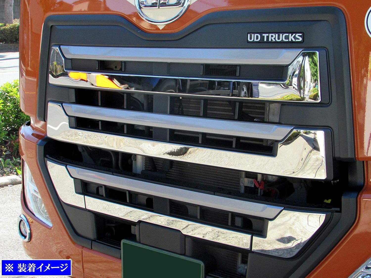 BRIGHTZ UD Trucks Quon super зеркальная поверхность передняя решетка из нержавеющей стали с покрытием 5шт [ TRUCK－L-066] Nissan UD Trucks MA25484, фото 5