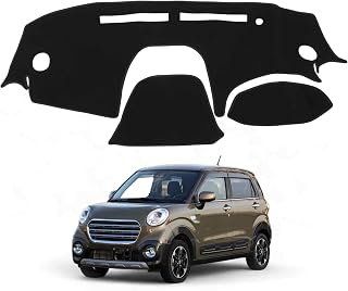 ダイハツに対応 キャスト LA250S/LA260S用 ダッシュボードマット ポリエステル 1Pセット ブラック | 車種専用設計、映り込み軽減：ブラック素材が光を吸収しガラスへの反射を防止、視界をクリアに、日焼け防止&熱対策：直射日光からダッシュボードを守り劣化やひび割れを防止、ズレ&傷防止：裏面シリコン滑り止めでテープ不要、ピタッと密着し簡単設置