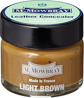 M.MOWBRAY（M.モゥブレィ） キズ補修・補色用クリーム スムースレザー 皮革製品 革靴 革小物 調色可 セルフケア レザーケア 傷隠し キズ コバ お財布 バッグの角 15ml レザーコンシーラー塗装 色落ちしにくいメンズ