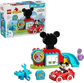 レゴ(LEGO) デュプロ ミッキーマウスのクラブハウスとくるま おもちゃ 玩具 誕生日 プレゼント ブロック 知育 男の子 女の子 子供 1歳半 2歳 4歳 幼児 ディズニー グッズ ごっこ遊び おままごと 10454