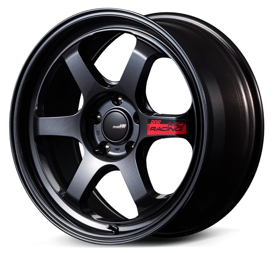 MID Racing R06 Crystal Black (18 Inch, 8J+55 6H-139.7) (4 Wheels) 18インチ 8J+55 6H-139.7
