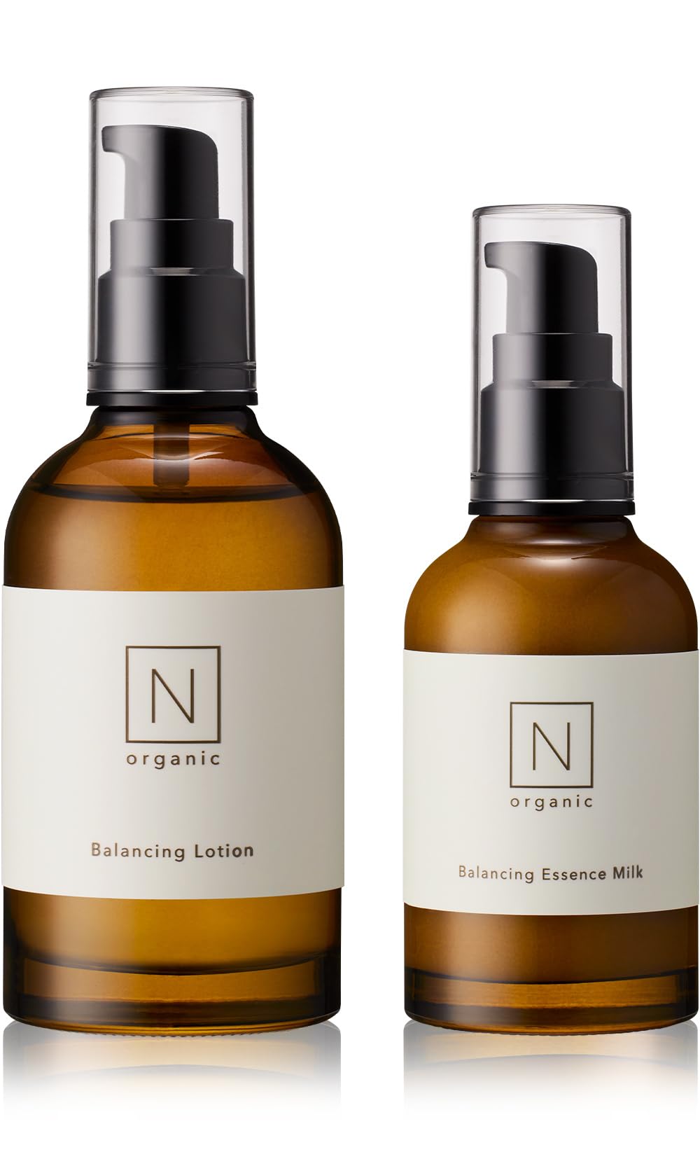 Power Up Emulsion N Organic Basic Skin Care Set (Lotion, New Emulsion), Approx. 2 Months Supply, Moisturizing, Rough Skin, Transparent, Red CICA, Citrus Scent, N Organic 1_2点セット（化粧水・乳液）