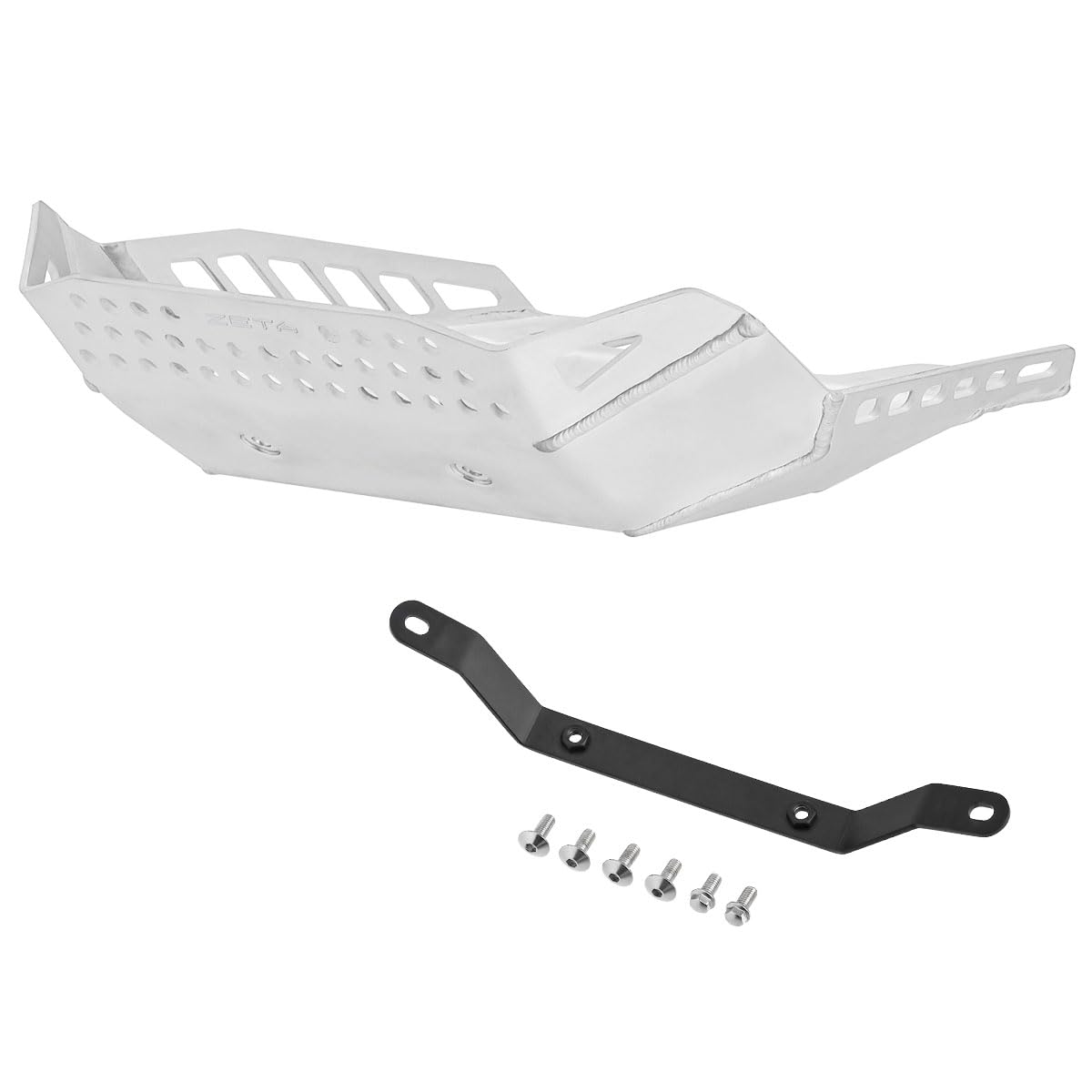 ZETA Racing CT125 (JA55/JA65) '20-25 Engine Protection Under Guard Plate Thickness 0.1 inch (3.2 mm) Aluminum Alloy Genuine Muffler/DELTA Barrel-4s Mini Silencer Compatible Off-Road Road Road Jump Protection Hunter Cab