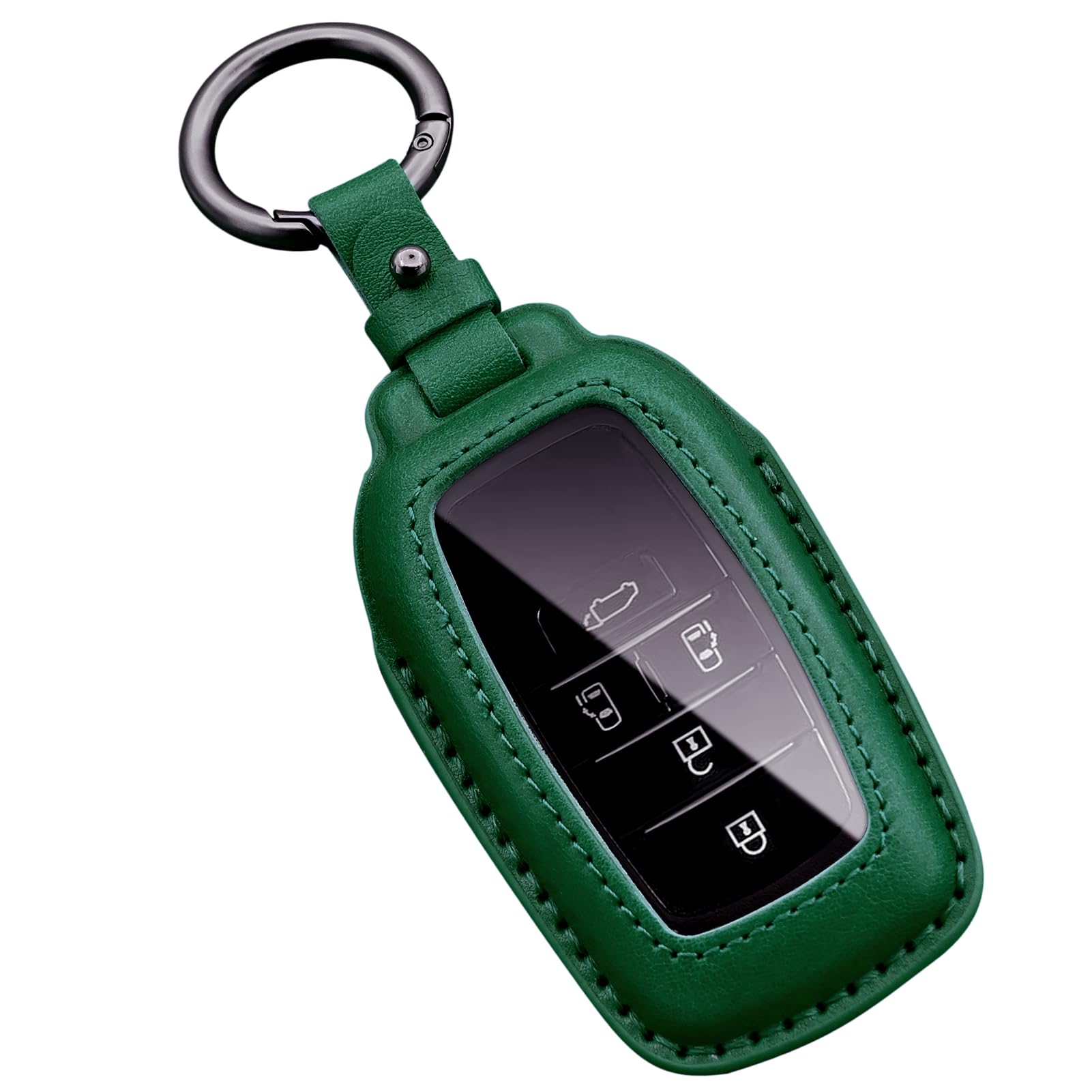 Compatible Toyota Smart Key Case for Alphard Vellfire 40/30 Harley 80 Prius 60 Noah Voxy 90 Land Cruiser 250 Yaris Crown High Lux Aqua RAV4 Sienta green