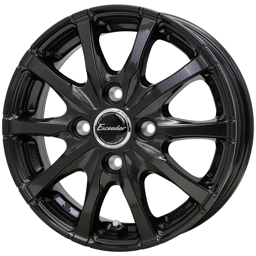 Aluminum Wheels 12 inch Set of 4 Light Truck Light Van 12x3.5B +42 100 4H Hot Stuff Excider E08 Gloss Gun Metal