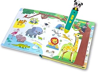 BabyBus「はじめてのちいくずかん」タッチペン付 遊んで学べる 日中英 3か国語対応 知育玩具 子供 赤ちゃん おもちゃ 誕生日 音が鳴る 音楽 プレゼント ギフト ベビーバス ベイビーバス 22のテーマ