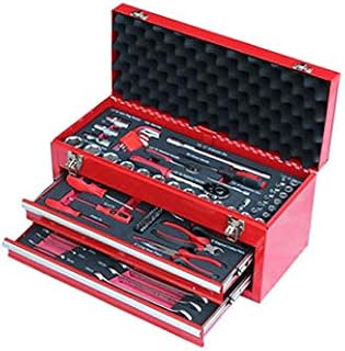 KIKAIYA 工具セット 84pcs 工具箱 ツールセット DIY工具 日曜大工 整備工具セット ツールチェスト TS-4