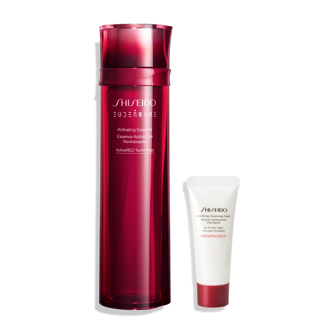SHISEIDO OiDermIn Moisturizing Kit | Essence Lotion 145mL + Clarifying Cleansing Foam Special Size (15g) | Face Lotion | Milk/Lotion Type | Moisturizing, Dry Fine Wrinkles, Transparency | SHISEIDO Main unit (with special size face wash foam)