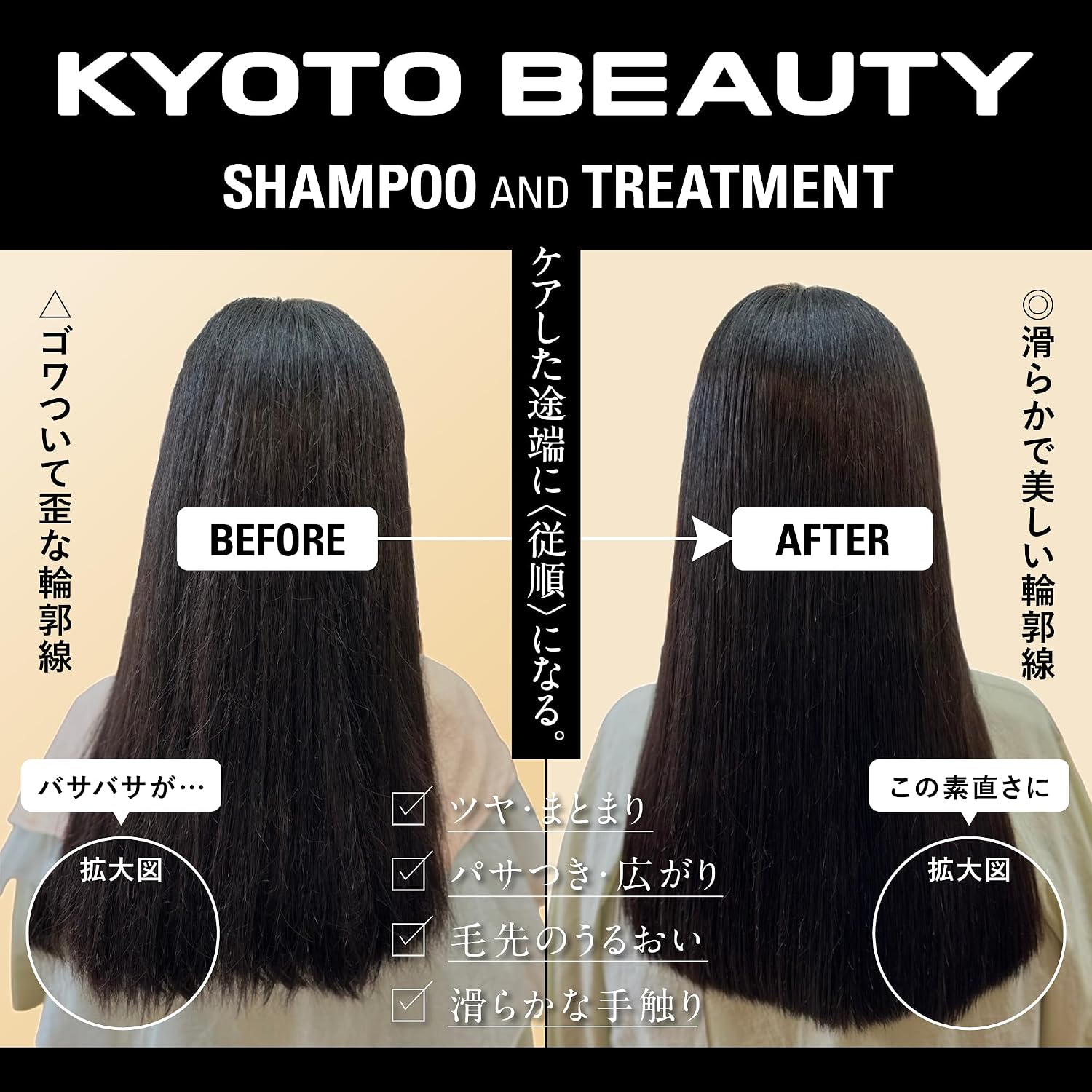 Шампунь для волос Kyoto Beauty【Кератиновый】Salon exclusive для ухода за волнистыми вьющимися волосами PDRN Azuren Beauty Hair Gift Подарочный сувенир 300 мл, фото 9