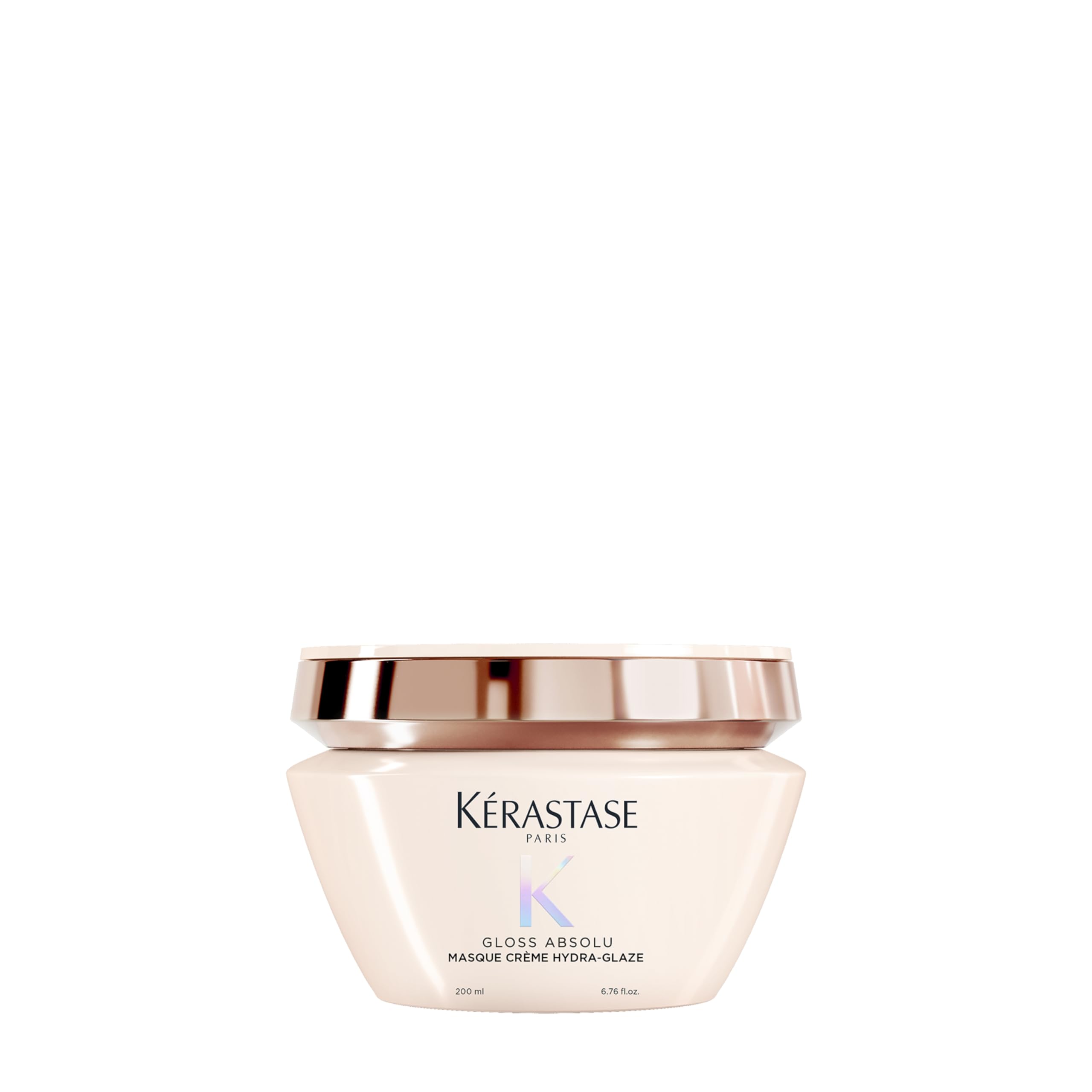 Kerastase Gloss Absolute Hair Mask, Water Lustrous, Shiny Hair, Curly Care, For Light & Moist Hair, Glycolic Acid, Elegant Fragrance of Floral Woody, 6.8 fl oz (200 ml) 200ml
