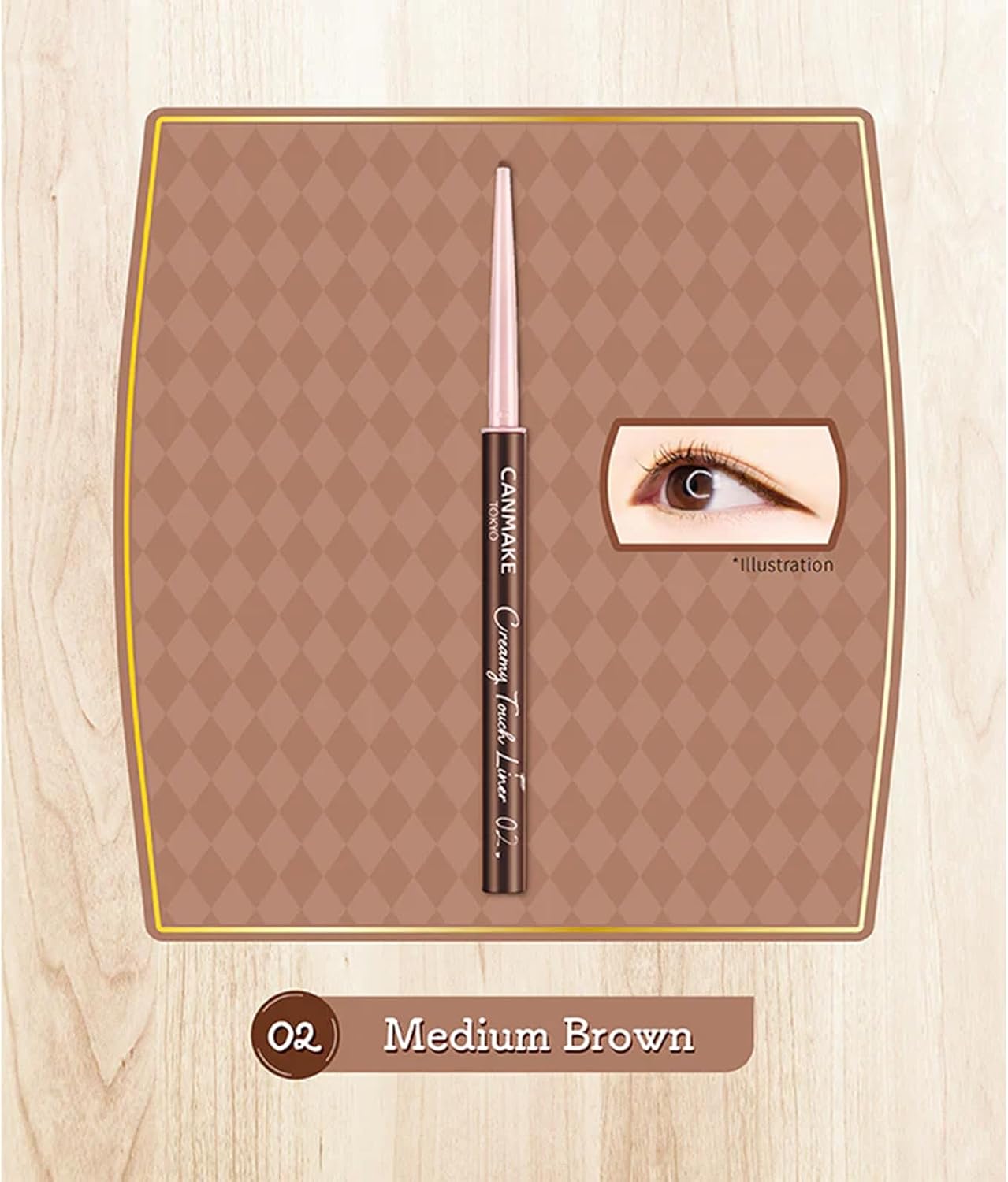 Гель для макияжа Creamy Touch Liner 02 Средне-коричневый 0,08 г, фото 3