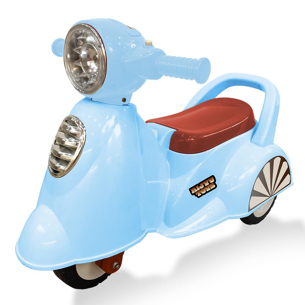 Potting Toy, Retro Scooter, Retro Bike, Riding Toy, For Kids [Scooter AJ605] (Blue)