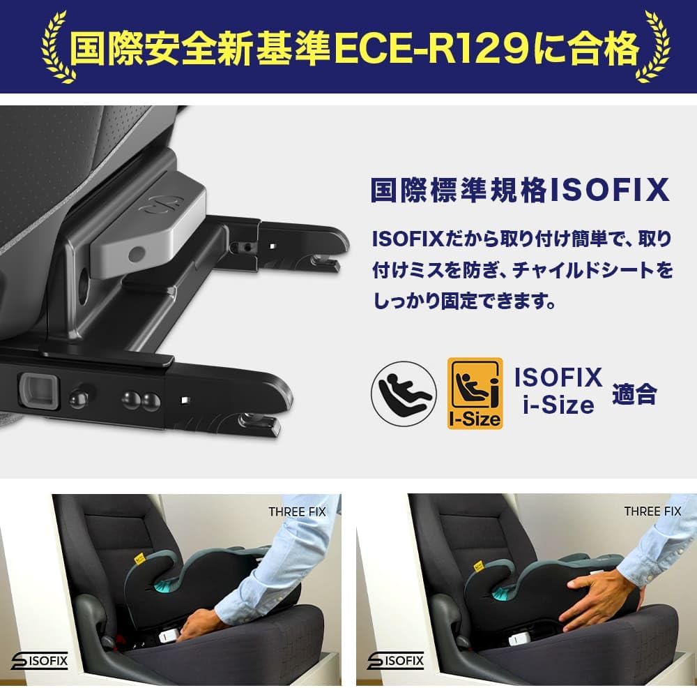 Детское кресло-бустер с ISOFIX Three Fix Junior, официально импортировано (совместимо с R129, Black Wings), R129 Black Wings, фото 4