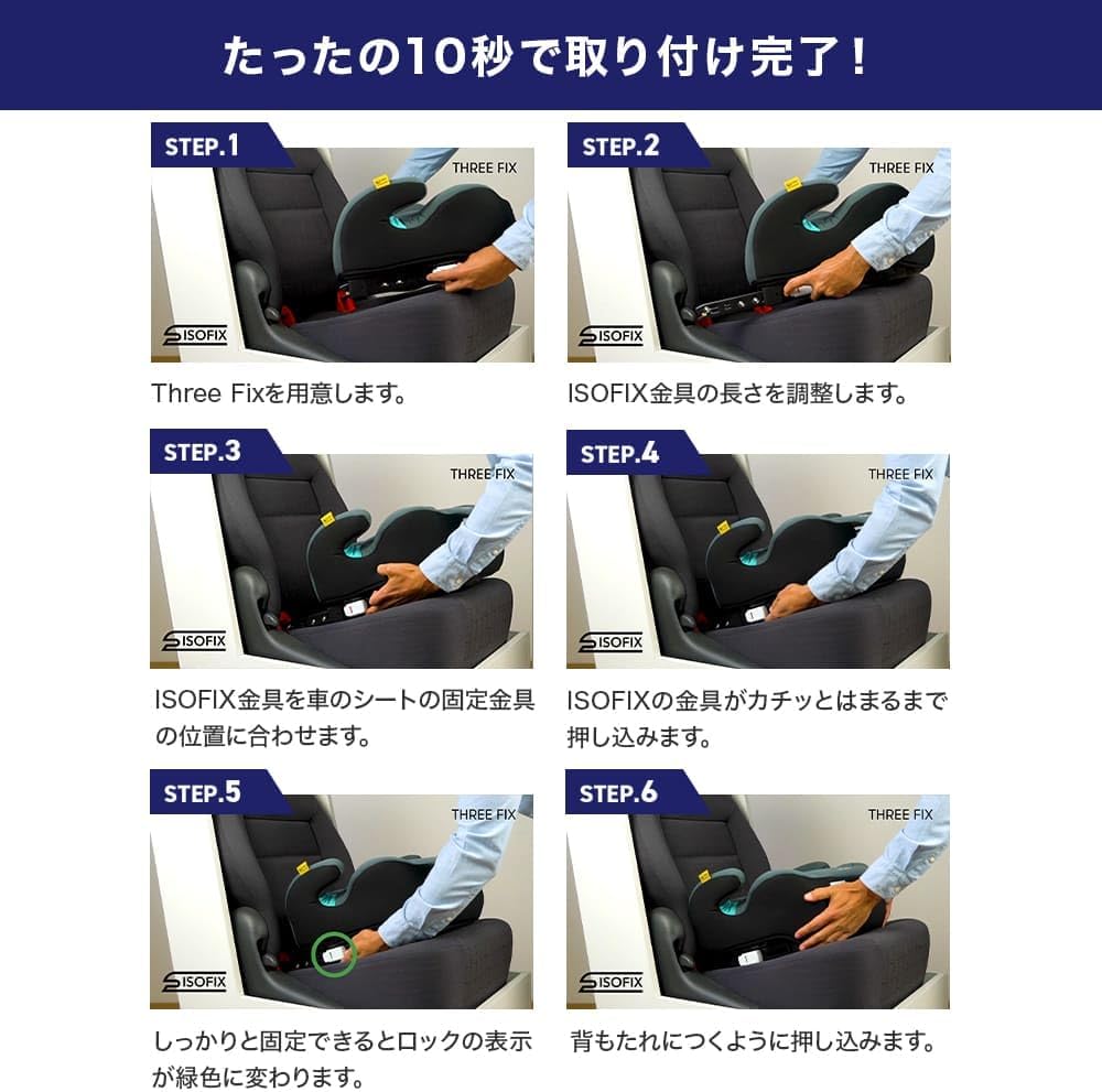 Детское кресло-бустер с ISOFIX Three Fix Junior, официально импортировано (совместимо с R129, Black Wings), R129 Black Wings, фото 5