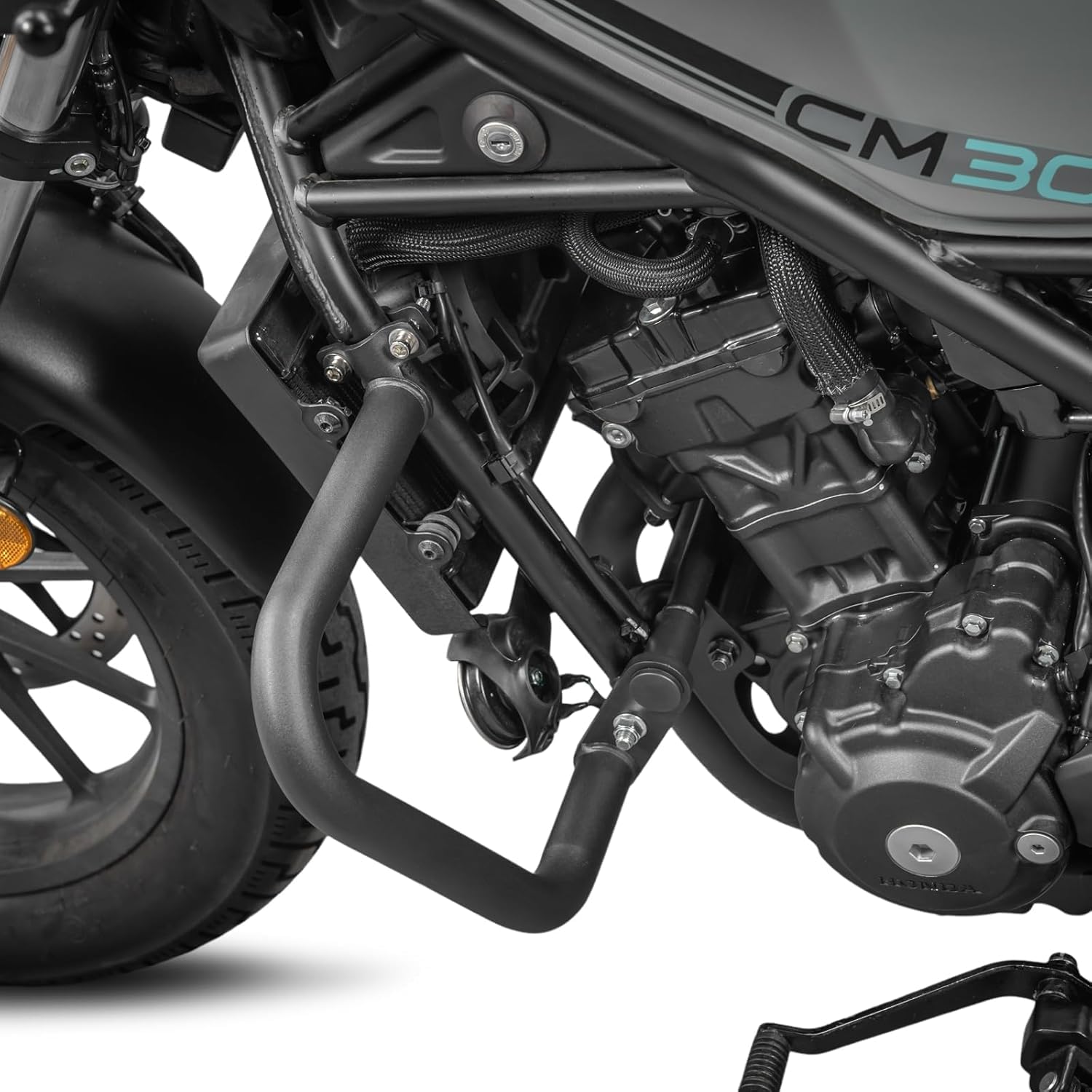 HI-LINE Rebel250 500 Under Frame Kit Engine Guard Kit Black