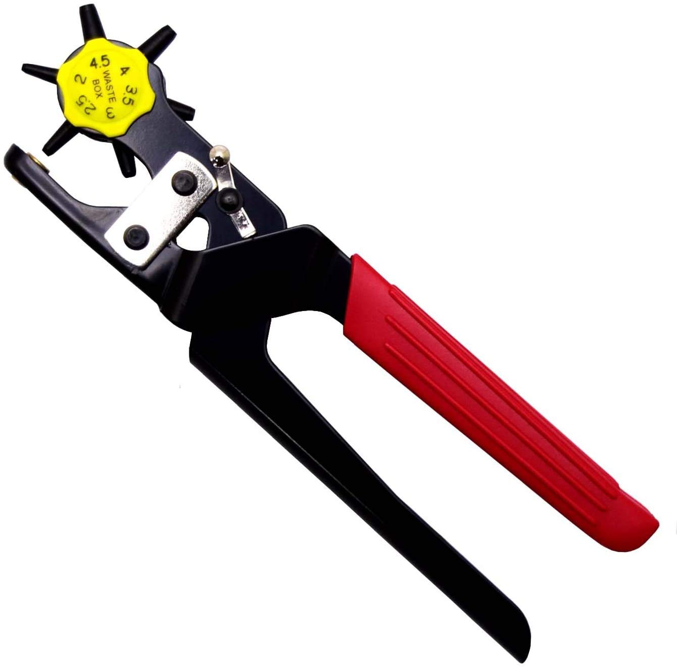 Takagi Gisuke Revolving Hole Puncher, Capable of Making 6 Size Holes, Black