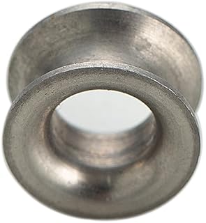 ステンレス304 〇リングホイール くくり金具 くくり罠用パーツ 4mm 5mmワイヤー用 わな金具 足罠金具 締め付け金具 くくりわな単品 猪 イノシシ用 ワイヤークリップ ワイヤーストッパー 穴あき 油なし 銀色 狩猟用品 (10個)