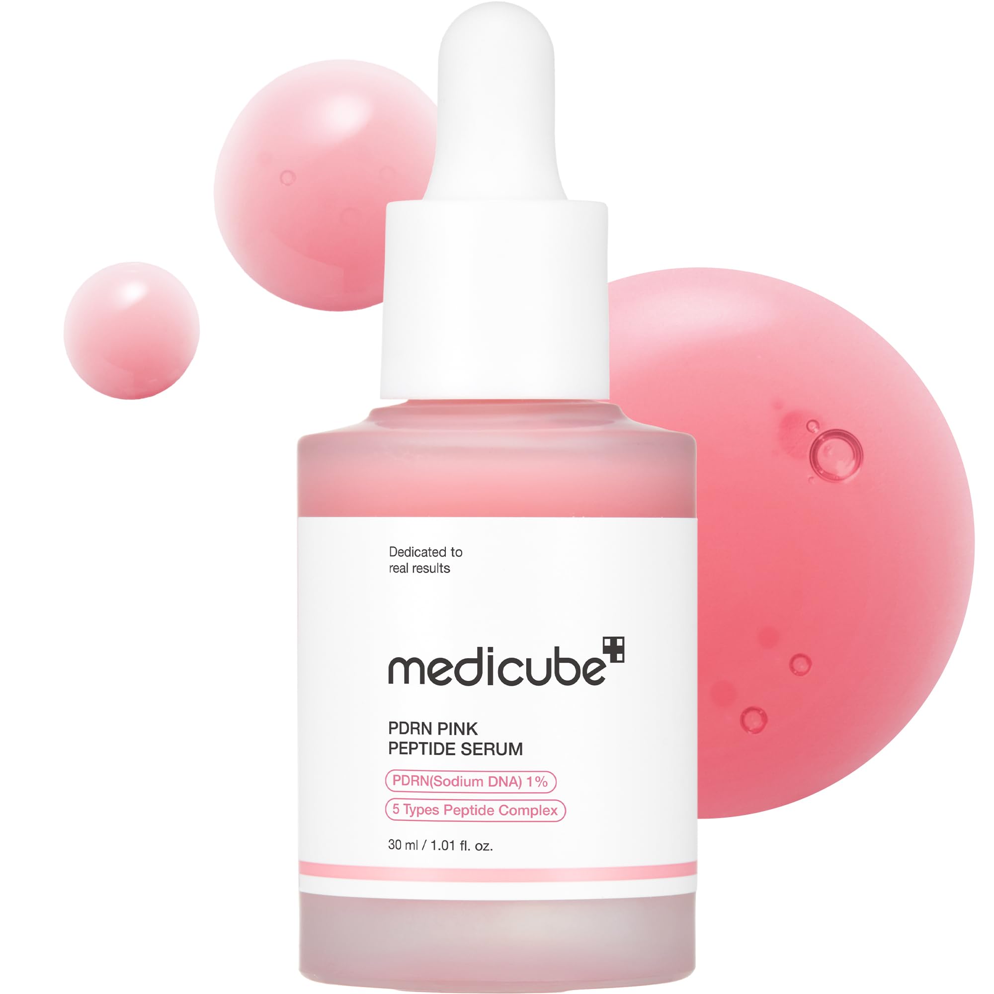 Medicube PDRN Pink Ampoule 10,000ppm Serum - Salmon Injection Low Irritation Firming Korean Cosmetics medicube pink peptide serum PDRN ample, 1.0 fl oz (30 ml)